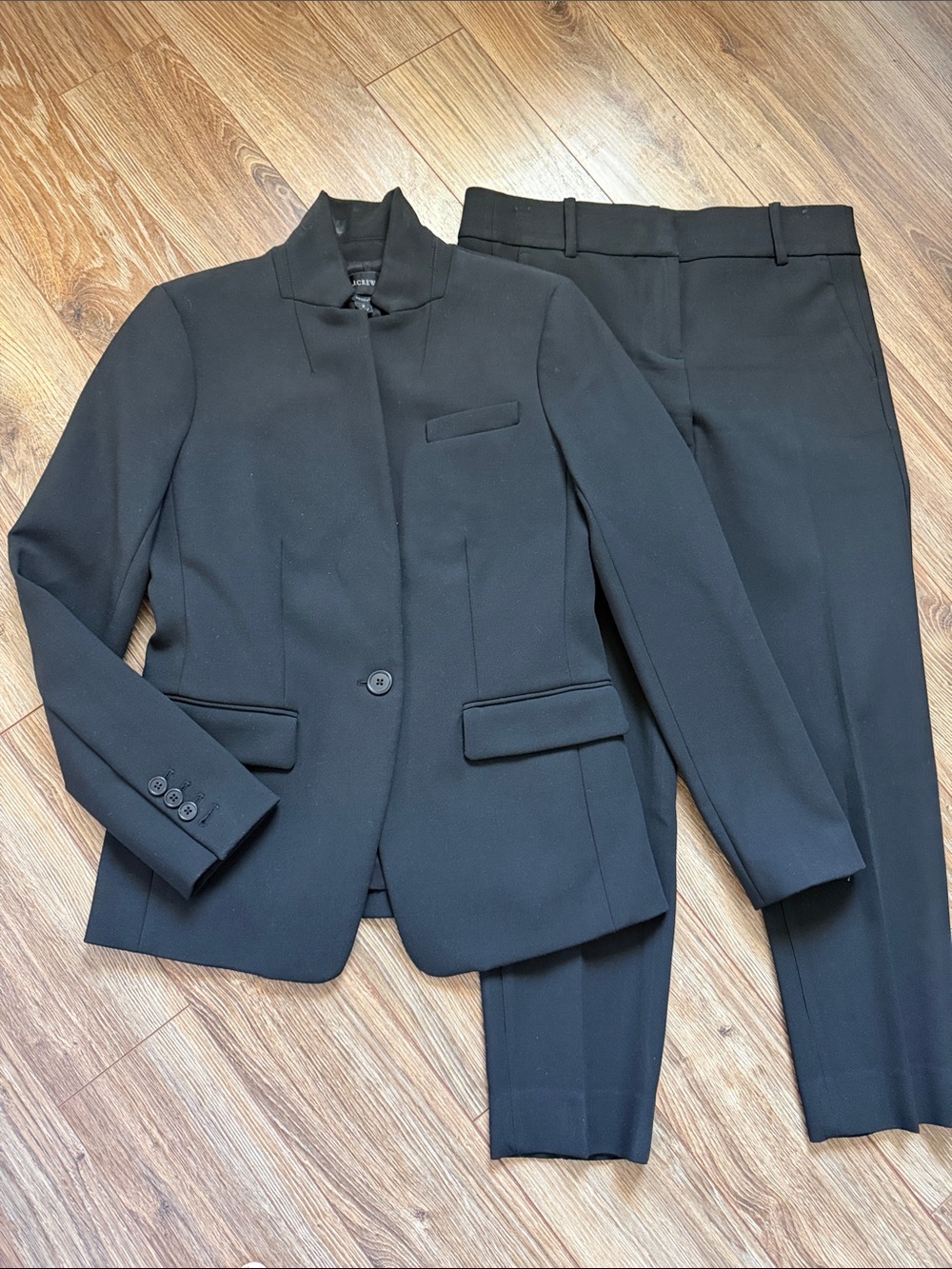 J. Crew Black Women's Two-Piece Suit Blazer and Trousers